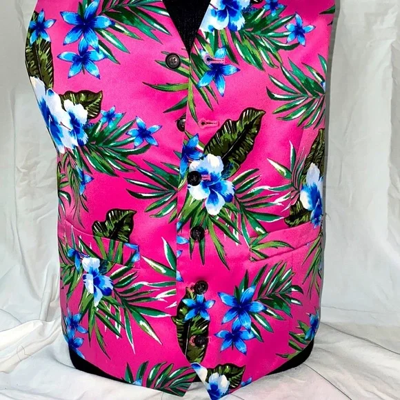 PROM VEST- J.FERRAR 6 BUTTON TROPICAL VEST - Picture 5 of 5